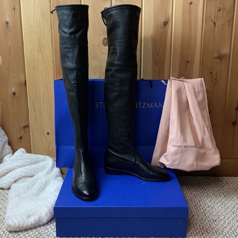🎊Host Pick🎉Stuart Weitzman Over-the-Knee Leather Lowland Boots - Picture 6 of 12